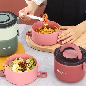 Xách tay duy nhất Tier Vòng thực phẩm đóng gói <span class=keywords><strong>container</strong></span> với 1-3l công suất và độ tươi bảo quản cho sinh viên - Product Image 4