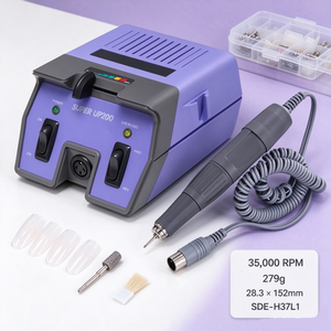 35000 RPM <b>Nail</b> Drill Machine Electric Manicure Pedicure Grinder with Handpiece Rotary <b>Polishing</b> Tool for Salon - Product Image 1
