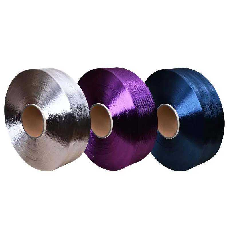 Precio Multi filamento de Bright FDY 50D Hilo de Para Tejer Zapatos Poliester de Farbe 100% Polyester Filament garn