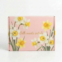 Boîte d'expédition en carton ondulé pour emballage cadeau, avec logo personnalisé du fabricant imprimé sur les emballages de produits de beauté et de soins de la peau.