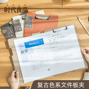 Nash <b>A4</b> Transparent Flip <b>Folder</b> Single Clip Plastic <b>Document</b> Holder Office Use - Product Image 2
