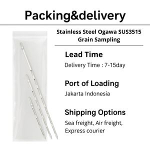 Sonde d'échantillonnage de grains industrielle OEM SUS3515, 150 cm, en acier inoxydable SUS304, double tube, pour riz, maïs, soja - Product Image 5