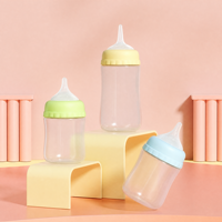 Biberon d'alimentation pour animaux de compagnie de qualité alimentaire avec tétine en silicone fine, tasse d'allaitement pour animaux nouveau-nés, OEM