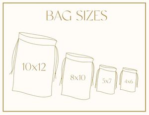 Sacs en toile à cordon personnalisés, couleur et taille au choix, cadeau de mariage, écologiques, réutilisables, en coton, pochettes personnalisées pour fêtes - Product Image 3