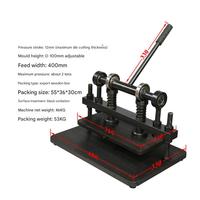 Machine de découpe manuelle de caoutchouc 2T pour usage commercial, avec composants à engrenages, presse à poinçonner pour sacs