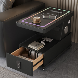 Multifunctional Smart Side <b>Table</b> Movable Leather Side <b>Table</b> With Charger Living Room & <b>Bed</b> Room Side <b>Table</b> With Speaker A58 Smar - Product Image 5