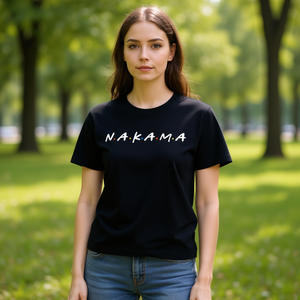 T-shirt Nakama nera unisex per adulti taglia media - Product Image 3