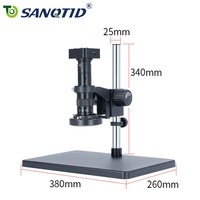 SANQTID TD-10A-4800HU HDMI/USB 48MP Video Microscope 60fps, 26-180x Electronic Magnifier for Mobile Phone Circuit Board Repair