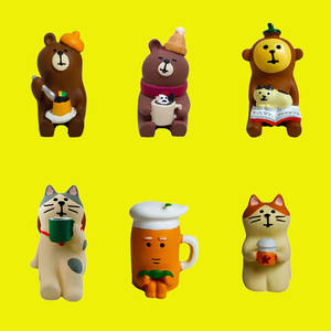 Articoli Vari in Stile Giapponese Qingh: Shiba Inu, Pinguino, Gatto Fotografico, Orso Bianco, Edamame, Lazy, Artigianato in Resina - Product Image 3