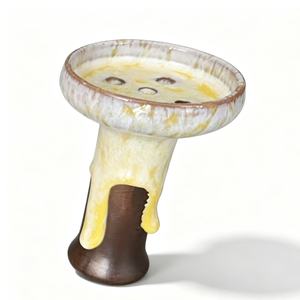 Cazoleta de Cerámica Personalizada para Hookah, Accesorio Moderno para Shisha, Acabado Lacado Hecho a Mano, Chiminea Resistente para Fumar - Product Image 5