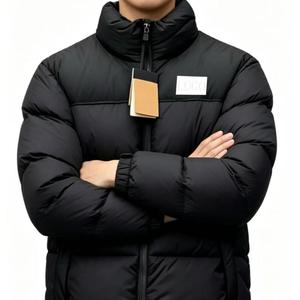 Veste d'hiver matelassée coupe courte à col montant pour femme, coupe-vent et chaude, la plus vendue de <span class=keywords><strong>North</strong></span> City, en noir, avec <span class=keywords><strong>face</strong></span> lisse - Product Image 6