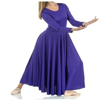 Robe de danse à manches longues coupe ample pour femme