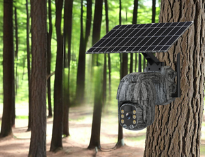 Camknite năng lượng mặt trời không dây PTZ trong nhà/ngoài trời máy ảnh tầm nhìn ban đêm CMOS cảm biến micro lưu trữ thẻ Wifi/4G mạng <span class=keywords><strong>IP</strong></span> đám mây dữ liệu - Product Image 2