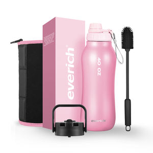 Bouteille d'eau en acier inoxydable isolée de forme <span class=keywords><strong>gourde</strong></span> de 24 oz, personnalisable, facile à transporter, ODM - Product Image 3