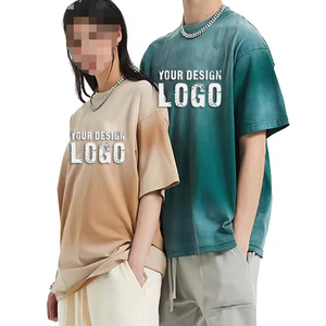 T-shirt pour homme en coton personnalisé, col rond, poids lourd, grande taille, de haute qualité, décontracté, vintage, lavé, surdimensionné - Product Image 6