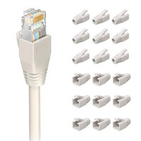 Protège-connecteurs RJ45 avec décharge de tension pour câbles Ethernet, protections de fiches réseau pour cordons de brassage Cat5e, Cat6, Cat6a