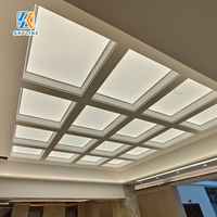 Film étirable en PVC rectangulaire pour plafond, magasin automobile, membrane ignifuge, tissu, boîte lumineuse LED en aluminium, publicité décorative