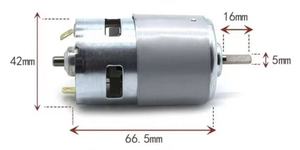 מנוע <span class=keywords><strong>DC</strong></span> מוברש DL 555 מנוע דיוק גבוה מארז פלדה עמיד בפני זעזועים לשימוש בסירה 12V 6000 RPM - Product Image 6