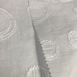 Tela bordada de algodón, tejido blanco, x1003 - Product Image 4