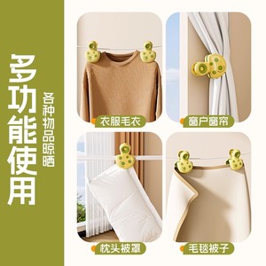 Pince à linge coupe-vent en forme de champignon, en silicone, antidérapante, solide, pour vêtements, draps, utilisation en extérieur - Product Image 3