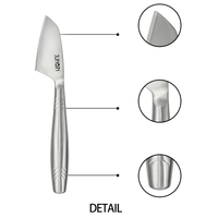 Couteau à fromage dur portable en acier inoxydable Jun Qin pour le camping et la restauration, modèle CP-7624