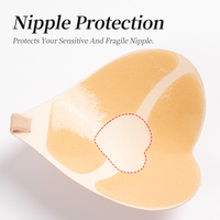 Nouveau soutien-gorge adhésif en silicone invisible sans bretelles ni dos, léger, respirant et réutilisable pour femmes