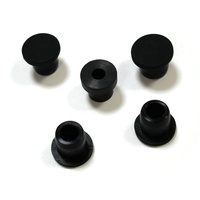 Bouchon en caoutchouc silicone creux en forme de T, noirs, dureté 30~90 Shore, pour usage automobile, tailles personnalisées, moules en stock