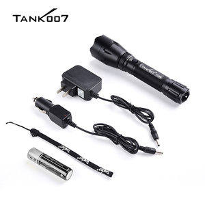 Tank007 tầm xa ngọn đuốc ánh sáng cao Lumens <span class=keywords><strong>LED</strong></span> ngoài trời không thấm nước đèn pin sạc <span class=keywords><strong>Led</strong></span> siêu sáng đèn pin chiến thuật - Product Image 2