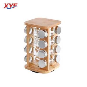 <span class=keywords><strong>Portaspezie</strong></span> in Bambù a 16 Scomparti, Accessori da Cucina <span class=keywords><strong>con</strong></span> Barattoli per <span class=keywords><strong>Spezie</strong></span>, Supporti e Scaffali in Bambù Naturale - Product Image 2