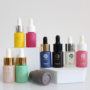 Personalized <b>Mini</b> 10ml Travel Size Essential Oil Glass <b>Bottle</b> Cosmetic Skincare Oil Serum Dropper <b>Bottle</b> Packaging - Product Image 2