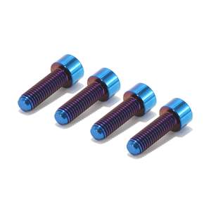 Kit di Viti e Bulloni in Titanio per Tuttio Soleil 01 TC4/GR5, Viti Modificate per E-bike con Finitura Blu Bruciato - Product Image 4