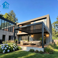 Pergola motorisée en aluminium sur mesure Sweet Home, toit imperméable résistant au soleil et à la pluie, pour jardin extérieur, gazebo, pavillon