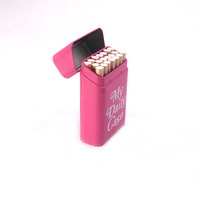 Fabricants de boîtes en métal pour tabac personnalisées OEM/ODM, emballage en métal pour tabac vierge, impression personnalisée, petite boîte rectangulaire pour cigarettes