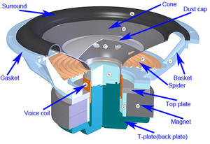 Altoparlante rms da 300 watt a basso costo per subwoofer da 10 pollici - Product Image 2