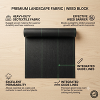 Toile de paillage robuste anti-UV pour le jardinage, l'agriculture et la protection des plantes