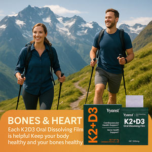 Tiras orales de vitamina D3 + K2 sin azúcar OEM/ODM, complementan la salud ósea, de rápida absorción y acción rápida. - Product Image 2