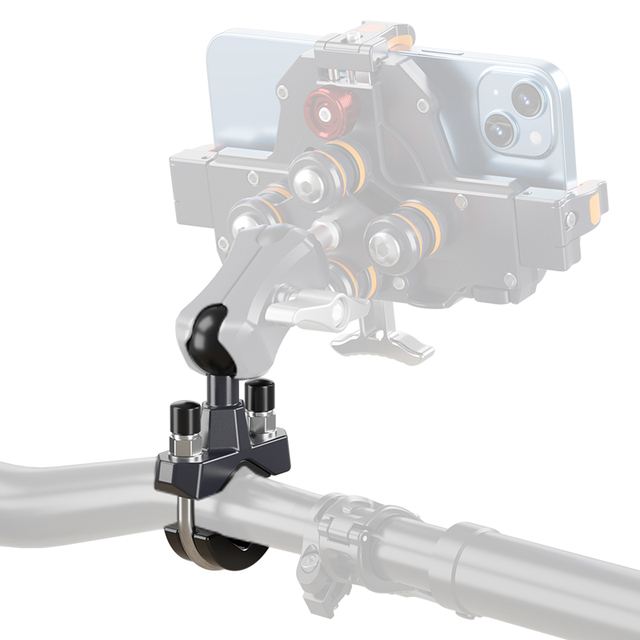 Universal 1 Inch Ball Head Adapter Motorcycle Bike U Bolt Clamp Handlebar Mount for 28-34 mm Handlebar