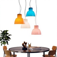 Luminaire suspendu LED en verre moderne nordique, lustre minimaliste pour salle à manger, comptoir de bar