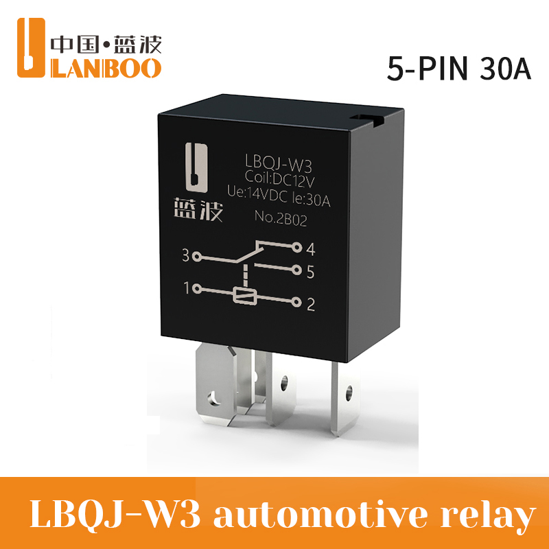 5Pin/1NO1NC/30A Automotive Relay