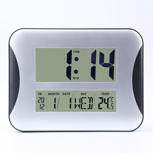 Reloj de pared Jumbo Display de fácil lectura con temperatura interior, alarma de escritorio, función de repetición, alimentado por batería para sala de estar, ancianos - Product Image 2