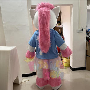 Costume de mascotte de licorne adulte personnalisable de haute qualité Costume de performance de <span class=keywords><strong>patrouille</strong></span> en <span class=keywords><strong>peluche</strong></span> et EVA unisexe pour Noël et Halloween - Product Image 3