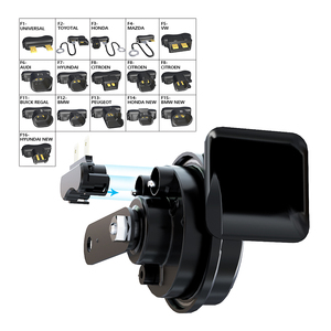 Pièces détachées automobiles Klaxon de voiture 12V Nouveau klaxon d'escargot électrique 110-130db avec conception de haut-parleur en aluminium à 2 voies pour voitures - Product Image 6