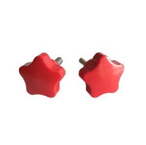 Kenop Plastik Warna Merah Standar/ Gagang Bakelite untuk Mesin / Kenop Plastik Berbentuk Bintang Lima yang Dibuat dengan Cetakan Injeksi - Product Image 2