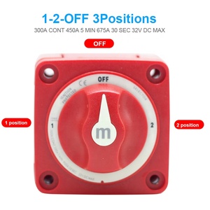 Auto Auto Wohnmobil Marine Boot 12 V - 48 V 300 A Einzelkreislauf Akkuselektor Isolierantrieb Trennung Rotationsschalter Schnitt - Product Image 3