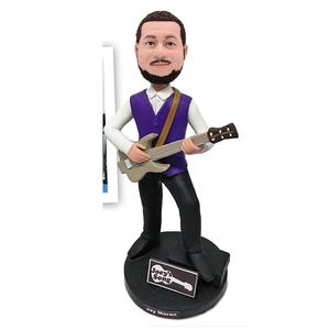 Pleasant Custom Cartoon Resin <b>Bobble</b> <b>Head</b> 4inch Handmade Sculpture for Mother's Day Family Reunion Wedding Anniversary Gifts - Product Image 1