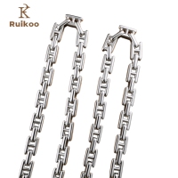 Collier chaîne à maillons en acier inoxydable 304, tendance, couleur personnalisée, plaqué, unisexe, vente en gros