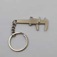 Mini métal coulissant Vernier outil de mesure étriers règle porte-clés