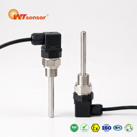 Thermomètre à résistance en platine Pt100 personnalisé, grade A, -50~650°C, IP65, acier inoxydable 304, avec filetage M16x1.5, contrôle de processus industriel