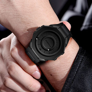 LIGE FB0075 Dial sin espejo Cronógrafo Bola <span class=keywords><strong>Bual</strong></span> Track Turn Reloj de cuarzo para hombres Levitación magnética Reloj ciego Tiempo táctil - Product Image 6