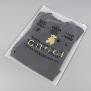 ถุงซิปพลาสติกพีวีซีแบบย่อยสลายได้สำหรับเสื้อผ้าฝ้าสำหรับเสื้อยืด - Product Image 4